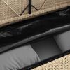 vidaXL Garden Bench Beige PE rattan Medium Removable Covers