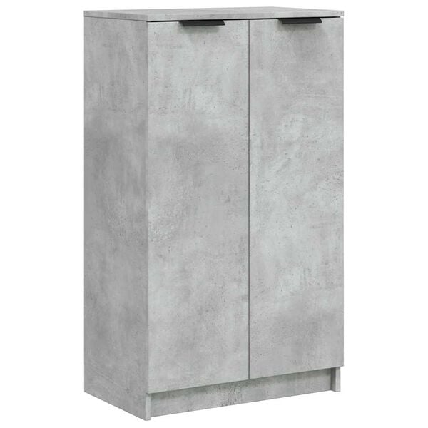 vidaXL Shoe Cabinet Concrete grey Engineered wood Medium Shoe Cabinet