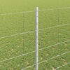 vidaXL Fence with Post Silver 4.59 x 82.02 ft Steel