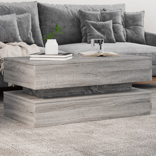 vidaXL Coffee Table Grey Sonoma Engineered wood 35.4 x 19.7 x 15.7 in