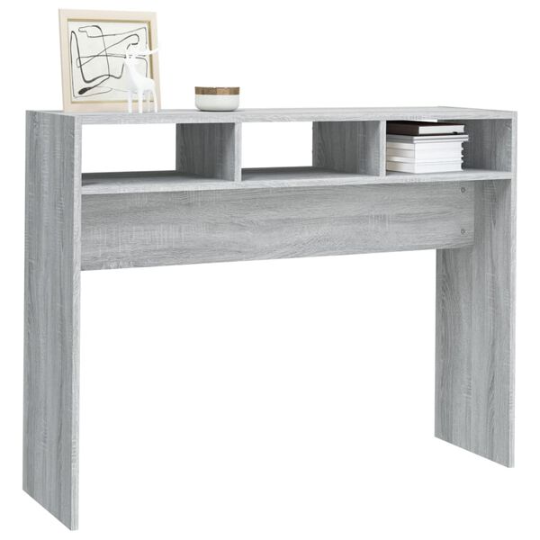 vidaXL Console Table Grey Sonoma Engineered wood Medium Console Table