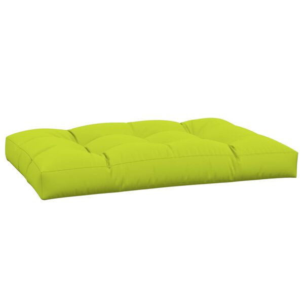 vidaXL Pallet Cushion Bright green 100% polyester 47.2"x31.5"x4.7