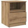vidaXL Bedside Cabinet Set of 2 Artisan Oak Engineered wood