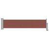 vidaXL Side Awning Brown and Grey