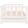 vidaXL Day Bed White Solid pine wood Twin Pull-Out Day Bed