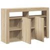 vidaXL Sideboard Sonoma Oak Engineered Wood 45.5 x 11.8 x 29.5 in