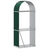 vidaXL Log Holder Green 31.5"x17.7"x74.8" Galvanized Steel