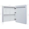 vidaXL Bathroom Cabinet White and silver