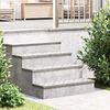 vidaXL Stair Tread Rectangular 4 pcs Silver 29.53 x 9.84 in Aluminium
