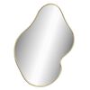 vidaXL Wall Mirror Gold Glass, PVC Medium Wall mounting Wall Mirror