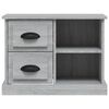 vidaXL Bedside Cabinet Grey Sonoma Engineered wood 23.6x14.0x17.7 in