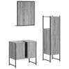 vidaXL Bathroom Cabinet Set Grey sonoma Engineered wood Medium