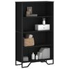 vidaXL Bookcase Black Engineered wood 31.5x12.2x54.1 in Bookcase