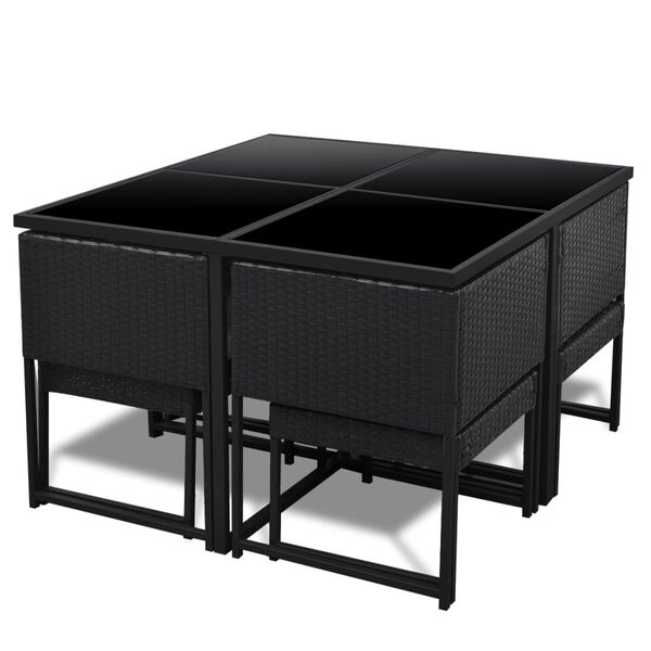 vidaXL Patio Furniture Black