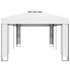 vidaXL Canopy White 100% Polyester, Powder-Coated Steel 10 x 20 ft