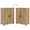 vidaXL Bathroom Cabinet with Door Artisan Oak 23.62 x 13.78 x 31.50 in