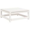 vidaXL Garden Sofa Set White Solid pine wood Large Modular