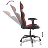 vidaXL Gaming Chair Black and Red Faux Leather