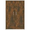 vidaXL Shoe Cabinet Smoked Oak 23.6x13.8x36.2" Engineered Wood