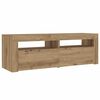 vidaXL Bedside Cabinet Set of 2 Artisan Oak Engineered Wood