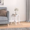 vidaXL Coffee Table White Solid pine wood Durable Coffee Table Round