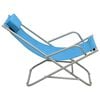 vidaXL Rocking Chair Set of 2 Steel Blue Powder-coated steel, PVC