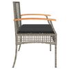 vidaXL Garden Bench Grey, Brown