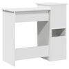 vidaXL Desk White Engineered wood 33.1 x 15.7 x 30.7 in Desk