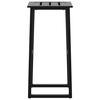 vidaXL Bar Stool Set of 4 Black Powder-coated steel Medium Footrest