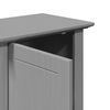 vidaXL Bathroom Furniture Set Gray Solid pinewood and engineered wood