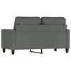vidaXL 2-seater Sofa Dark gray Fabric (100% polyester), metal, textilene