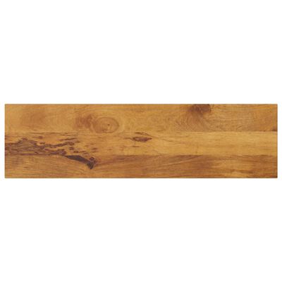 A wooden plank with natural wood grain running horizontally.