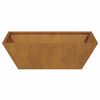 vidaXL Garden Planter 5 pcs Rusty 19.69 x 19.69 x 5.91 in
