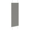 vidaXL Pleated Blind Anthracite 100% Polyester 15.7 x 59.1 in