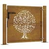 vidaXL Garden Gate 39.4x39.4" Corten Steel Tree Design