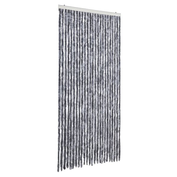 vidaXL Fly Curtain Silver 39.4x78.7" Chenille