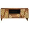 vidaXL TV Cabinet with Drawer Honey Brown 41.34 x 12.99 x 18.11 in