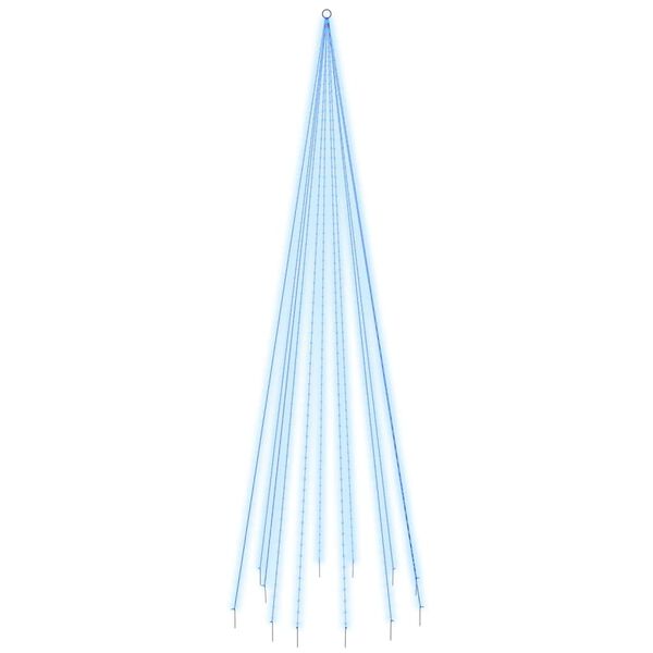 vidaXL Christmas Tree Blue Copper Large Decorative Inlays