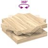 vidaXL Coffee Table Sonoma Oak Engineered Wood 35.4 x 35.4 in Rotatable