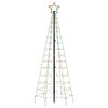 vidaXL LED Christmas Tree Colorful Copper, Iron 70.9 in height Lights