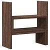 vidaXL Desk Organiser Adjustable Brown Oak 15.7x6.7x16.1" Engineered Wood
