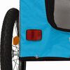 vidaXL Pet Bike Trailer Blue and Gray 124.5 x 63.5 x 53 cm