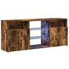 vidaXL TV Cabinet Smoked oak Engineered wood Medium TV Cabinet
