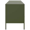 vidaXL TV Cabinet Olive Green Cold-rolled Steel Medium Adjustable Feet