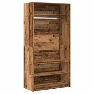 vidaXL Wardrobe Old Wood Engineered Wood 39.4 x 19.7 x 78.7 in Wardrobe