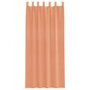 vidaXL Voile Curtains with Loops 2 pcs Terracotta 55.1x88.6"