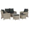 vidaXL Garden Sofa Set Light grey