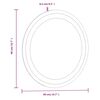 vidaXL LED Bathroom Mirror Transparent Glass Medium Bathroom Mirror