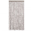 vidaXL Fly Curtain Taupe and White 39.4x78.7" Chenille