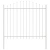 vidaXL Garden Fence 4 pcs White 66.93 x 74.80 in Powder-Coated Steel